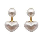 Colorful Heart Earrings for Women, Heart-Shaped Statement Earrings