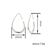 Minimalist Heart Drop Earrings with Faux Pearls for Women