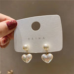 Colorful Heart Earrings for Women, Heart-Shaped Statement Earrings