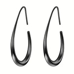 Minimalist Heart Drop Earrings with Faux Pearls for Women