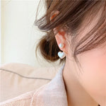 Colorful Heart Earrings for Women, Heart-Shaped Statement Earrings