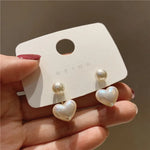 Colorful Heart Earrings for Women, Heart-Shaped Statement Earrings
