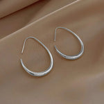 Minimalist Heart Drop Earrings with Faux Pearls for Women